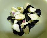 ＊肉なし麻婆茄子＊作り方1写真