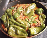 まるごとピーマンと牛肉のトマト煮作り方8写真