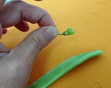 旬★お袋の味【新じゃがとささげの煮物】作り方1写真