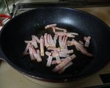 空心菜とベーコンのオイスター炒め作り方4写真