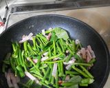 空心菜とベーコンのオイスター炒め作り方5写真