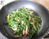 空心菜とベーコンのオイスター炒め作り方7写真