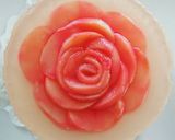 夏☆桃と彩りフルーツの薔薇ムースケーキ♪作り方31写真
