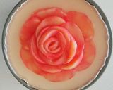 桃の薔薇レアチーズケーキ作り方21写真