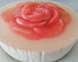 桃の薔薇レアチーズケーキ作り方22写真