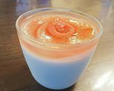 桃の薔薇レアチーズケーキ作り方23写真
