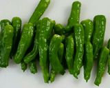 簡単おかず ししとうのニンニク塩麹焼き作り方1写真