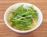 水菜のせ♪豆腐とじゃこのヘルシー卵ご飯！作り方3写真