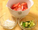 真夏のガスパチョ（きび酢使用）作り方1写真