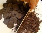 夫の誕生日★★ビターチョコバナナケーキ作り方2写真