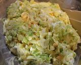 夏休みランチ♪キャベツゆで卵サンドイッチ作り方1写真