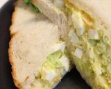 夏休みランチ♪キャベツゆで卵サンドイッチ作り方3写真