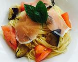 揚げなすとトマトの冷製酸っぱパスタ作り方5写真