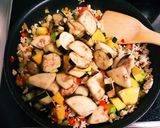 簡単♪夏野菜とひき肉のケチャップ煮作り方3写真