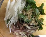 ちょいと一品★三つ葉と茗荷＆大根のサラダ作り方4写真