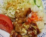 揚げない!鶏肉のネギ入り甘酢たれ作り方8写真