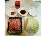 超簡単！牡蠣だし醤油で、肉味噌キャベツ作り方1写真