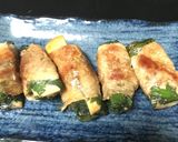 あっさり☆長芋の大葉豚巻き☆梅ポン酢味作り方5写真