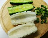 ゴーヤの肉詰め✨作り方1写真