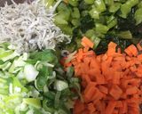 野沢菜炒飯作り方1写真