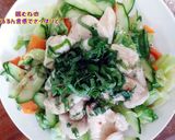 夏野菜と鶏胸肉のぷるるん食感でさっぱりと作り方12写真