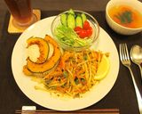 お家で簡単☆エスニック豚キムチ☆パクチー作り方7写真