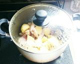 鶏手羽中とじゃがいもの煮物作り方5写真