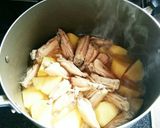 鶏手羽中とじゃがいもの煮物作り方6写真