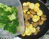 鶏もも肉とズッキーニの簡単カレー粉炒め物作り方8写真