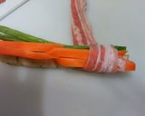 簡単♡豚肉♡三色巻き♡お弁当♡安いバラ肉作り方7写真