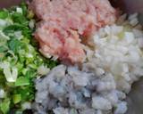 お弁当にも☆エビと鶏肉の簡単つくねバーグ作り方4写真