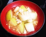 ズボラさんに簡単冬瓜の鶏挽肉あんかけ〜✨作り方6写真