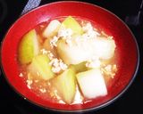 ズボラさんに簡単冬瓜の鶏挽肉あんかけ〜✨作り方6写真