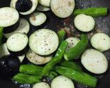 茄子とししとうのココナッツミルク煮作り方5写真