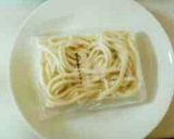洗い物は食器だけ❢冷凍うどんで鱈子うどん作り方1写真