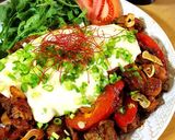 ピリ辛！鶏もも肉のチーズブルダック作り方15写真