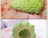 夏★切って楽しいゴーヤの肉詰め♪作り方1写真