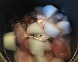 圧力鍋で簡単!骨付鶏と大根の中華風煮物作り方2写真