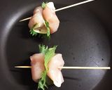 大葉とチーズ！ササミ包み作り方6写真