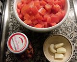 定番にフレッシュトマトのペペロンチーノ作り方1写真