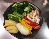 焼くだけ！野菜いっぱいアーリオオーリオ作り方1写真
