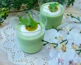 愛彩菜(わさび菜)の♡とろけるプリン作り方6写真