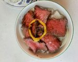 ローストビーフ丼（血管ダイエット858）作り方3写真