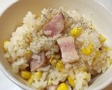 簡単！とうもろこしご飯＊ベーコン入り作り方5写真