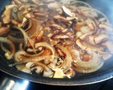 簡単!時短の麺つゆで作る干椎茸入り牛丼✨作り方3写真