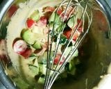 夏野菜とササミのスタミナ冷製パスタ☆作り方9写真