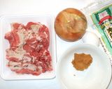 味噌牛丼♪牛肉のやわらか簡単味噌炒め作り方1写真