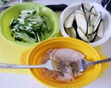 鶏ささみとナスのスタミナそば作り方3写真