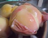 白桃のコンポート(砂糖煮)♡作り方2写真