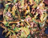 ご飯のお供にゴーヤ肉味噌ニンニク作り方4写真